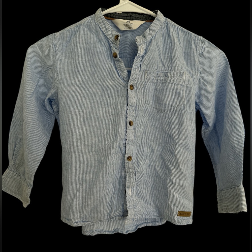 H&M Light Blue Casual Button Down Shirt